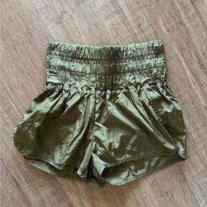 Free People - The Way Home Olive Green Shorts